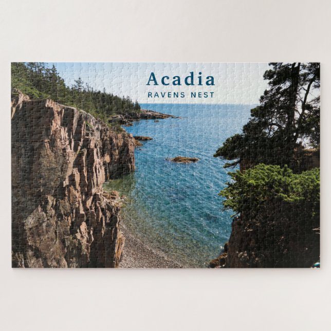 Acadia National Park Custom Photo Ravens Nest Jigs Jigsaw Puzzle (Horizontal)