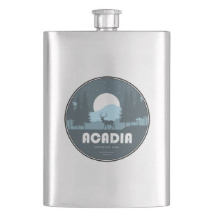 Acadia National Park Deer Flask