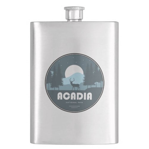 Acadia National Park Deer Flask