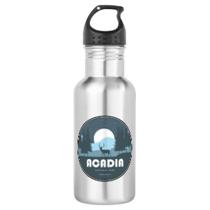 Acadia National Park Deer Stainless Steel Water Bottle
