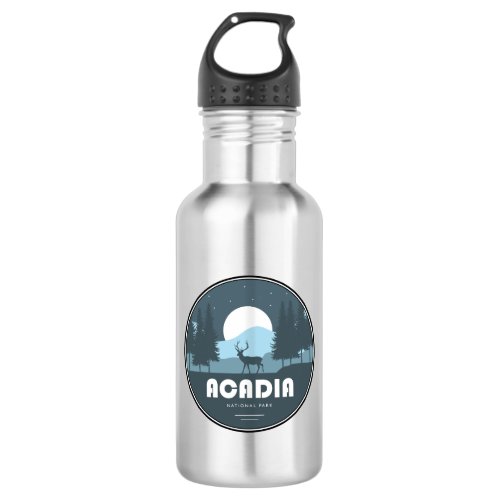 Acadia National Park Deer Stainless Steel Water Bottle