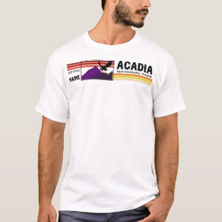 Acadia National Park Falcon with Mountains T-Shirt