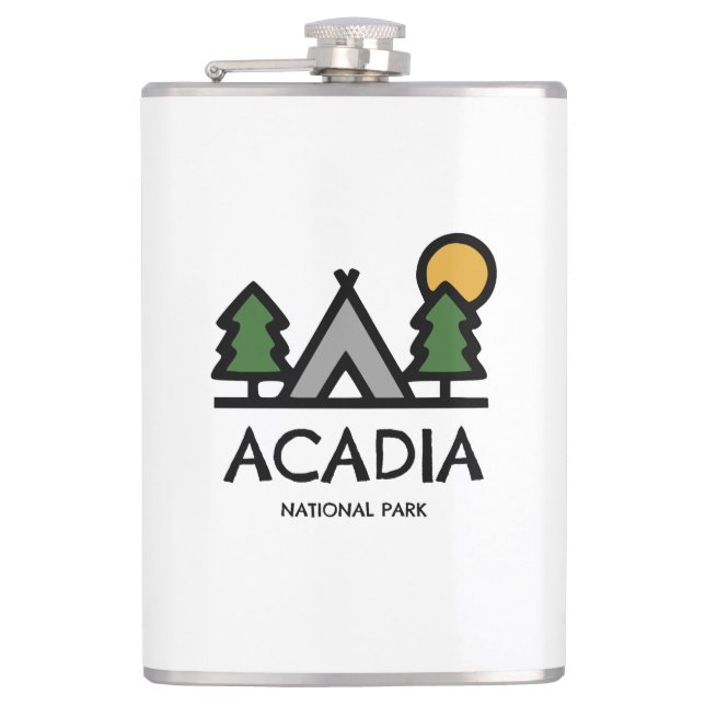 Acadia National Park Flask (Front)