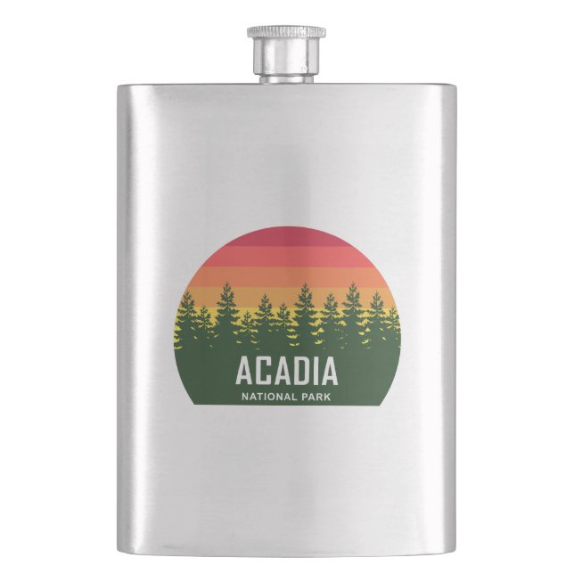 Acadia National Park Flask (Front)