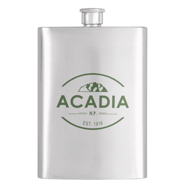 Acadia National Park Flask (Front)
