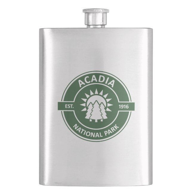 Acadia National Park Flask (Front)
