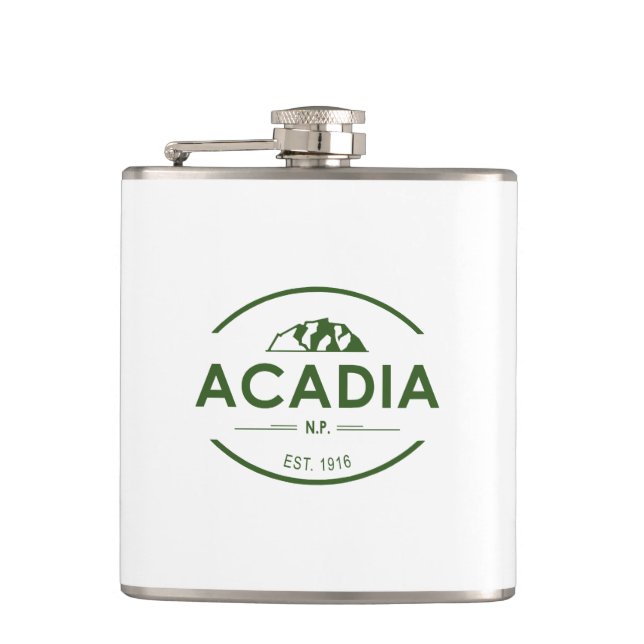 Acadia National Park Flask (Front)