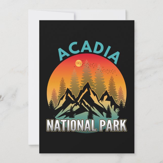 Acadia National Park  Invitation (Front)