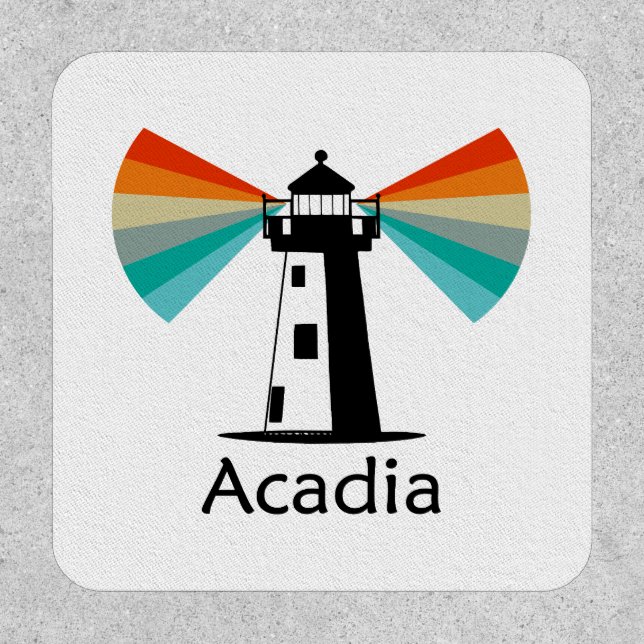 Acadia National Park Lighthouse Rainbow Patch (Front)