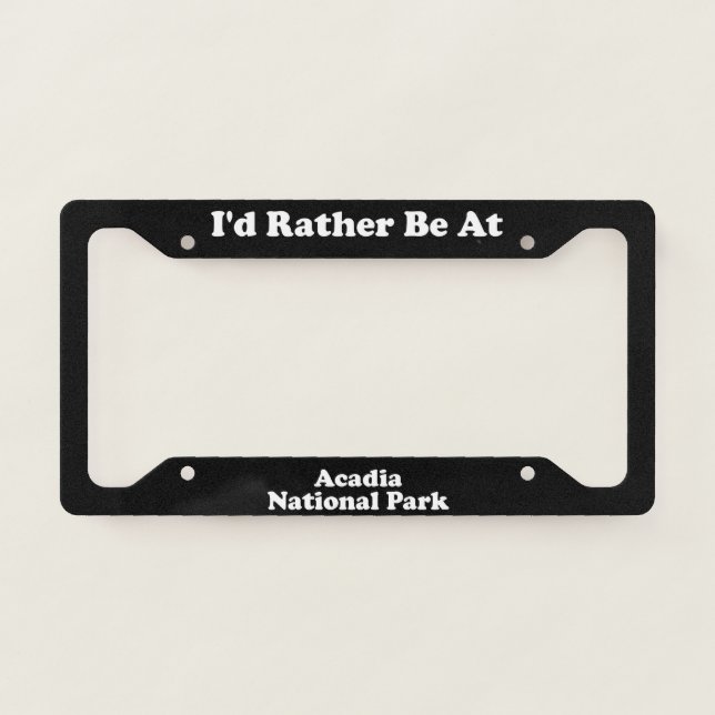 Acadia National Park - LPF License Plate Frame (Front)