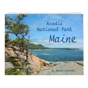 Acadia National Park Maine 12-Month Calendar