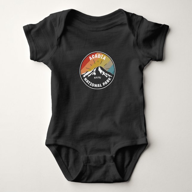 Acadia National Park Maine Baby Bodysuit (Front)
