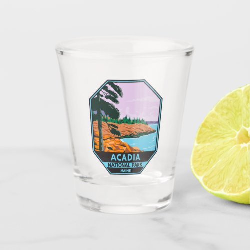 Acadia National Park Maine Bar Harbor Vintage Shot Glass