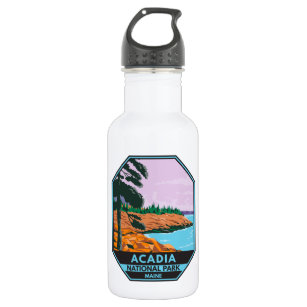 Acadia National Park Maine Bar Harbor Vintage Stainless Steel Water Bottle