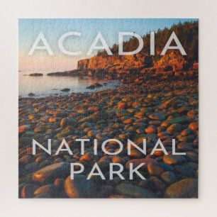 Acadia National Park Maine Beach Sunrise Nature Ac Jigsaw Puzzle
