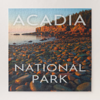 Acadia National Park Maine Beach Sunrise Nature Ac Jigsaw Puzzle