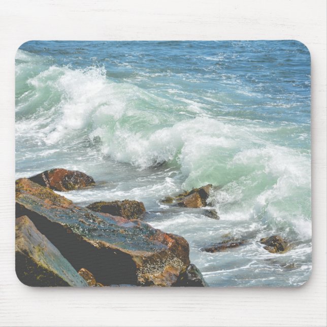 Acadia National Park Maine Coast Ocean Mouse Pad (Front)