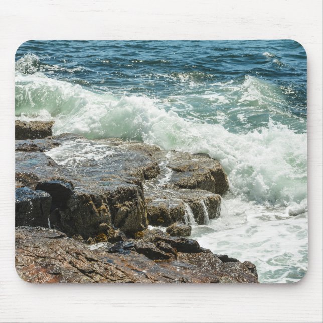 Acadia National Park Maine Coast Ocean Mouse Pad (Front)