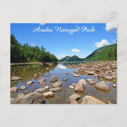 Acadia National Park Maine Jordan Pond Travel Postcard