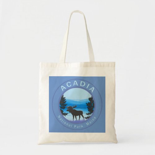 Acadia National Park Maine Moose Tote Bag