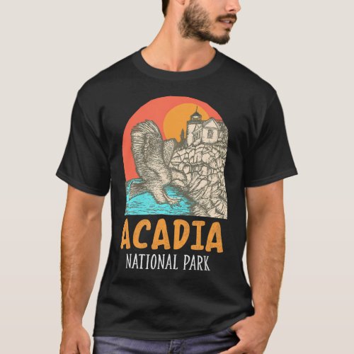 Acadia National Park Maine Mountains Camping T_Shirt