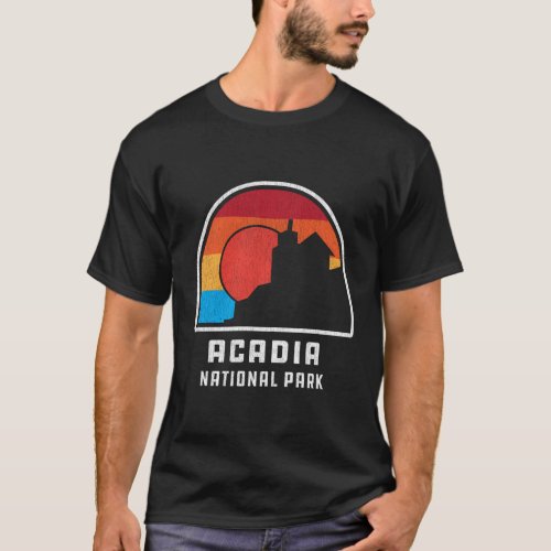 Acadia National Park Maine Outdoor Style Sunset T_Shirt