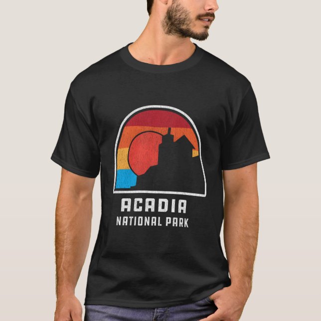 Acadia National Park Maine Outdoor Style T-Shirt (Front)