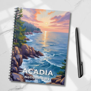 Acadia National Park   Maine Painting Travel Art Notebook