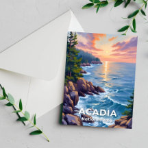 Acadia National Park | Maine Painting Travel Card