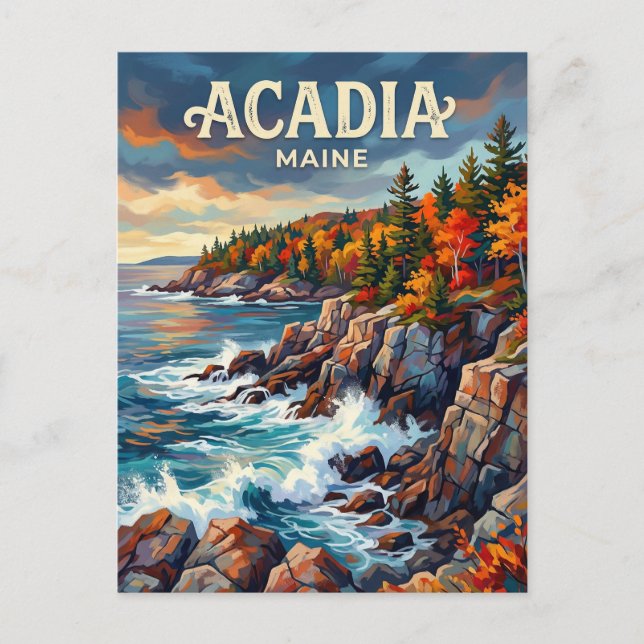Acadia National Park Maine Postcard (Front)