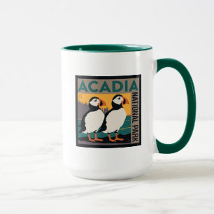 Acadia National Park, Maine Puffins Mug