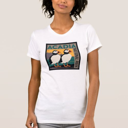 Acadia National Park Maine  Puffins T_Shirt