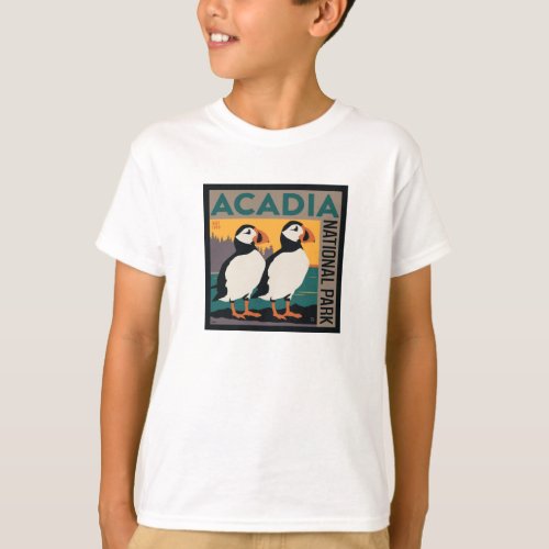 Acadia National Park Maine  Puffins T_Shirt