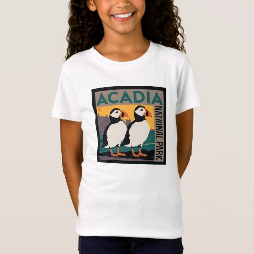 Acadia National Park Maine  Puffins T_Shirt