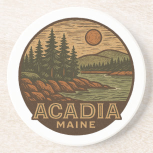 Acadia National Park Maine Sandstone Coaster