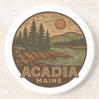Acadia National Park Maine Sandstone Coaster