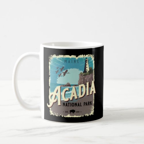 Acadia National Park Maine Travel Style Coffee Mug