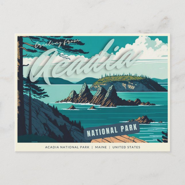 Acadia National Park, Maine, United States  Postcard (Front)