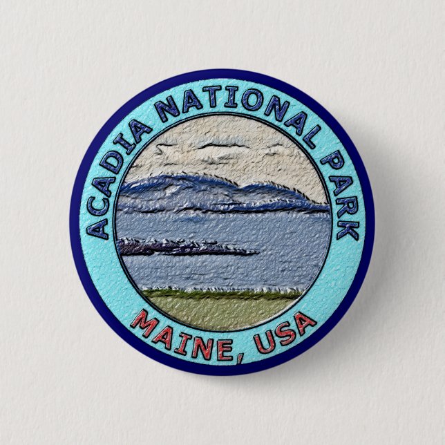 Acadia National Park Maine, USA Pinback Button (Front)