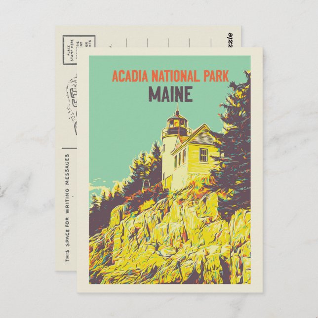 Acadia National Park, Maine, USA Postcard (Front/Back)