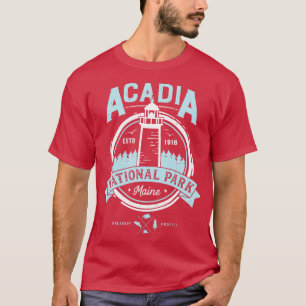 Acadia National Park Maine Vintage Whale Watching T-Shirt