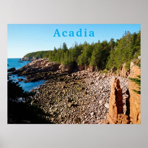 Acadia National Park MDI Monument Cove Maine Poster
