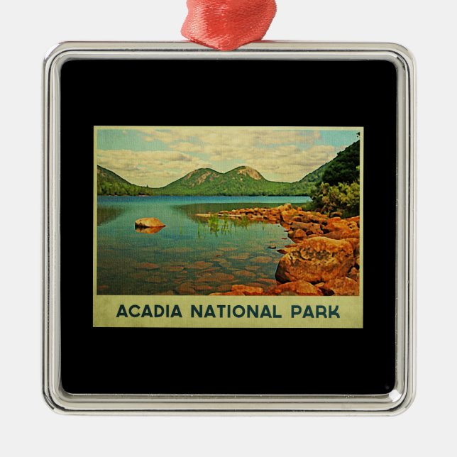 Acadia National Park Metal Ornament (Front)