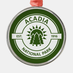 Acadia National Park Metal Ornament