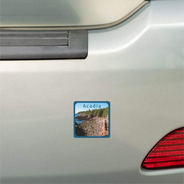 Acadia National Park Monument Cove Car Magnet (In Situ)