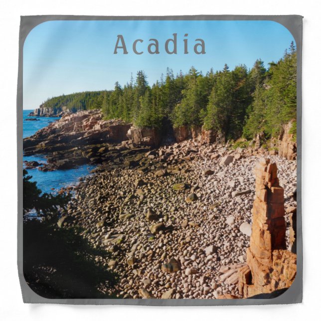 Acadia National Park Monument Cove MDI Maine Bandana (Front)