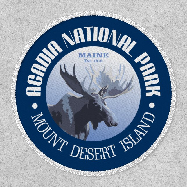 Acadia National Park (moose)  Patch (Front)
