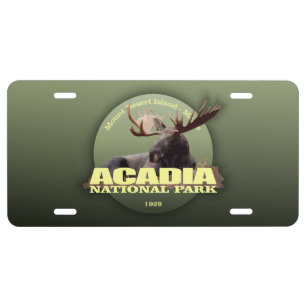 Acadia National Park (Moose) WT License Plate