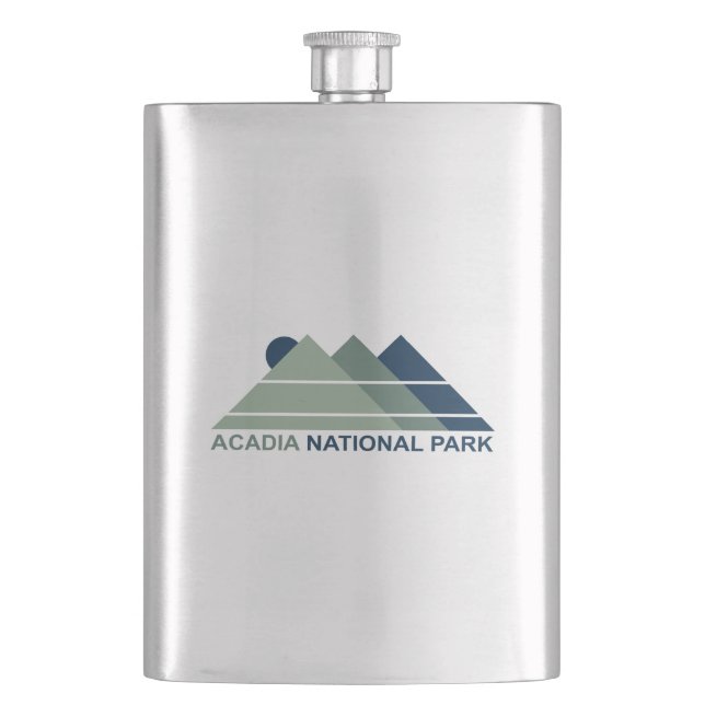Acadia National Park Mountain Sun Flask (Front)