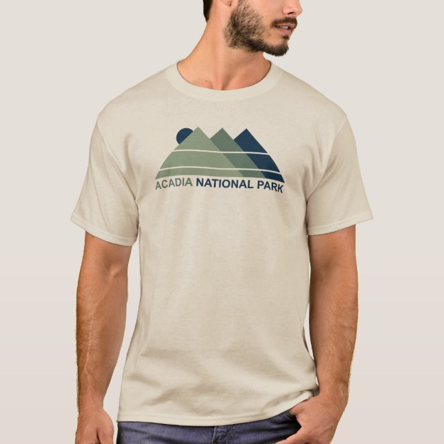 Acadia National Park Mountain Sun T-Shirt (Front)